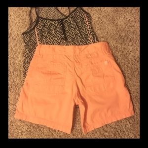 peach cotton shorts size 3